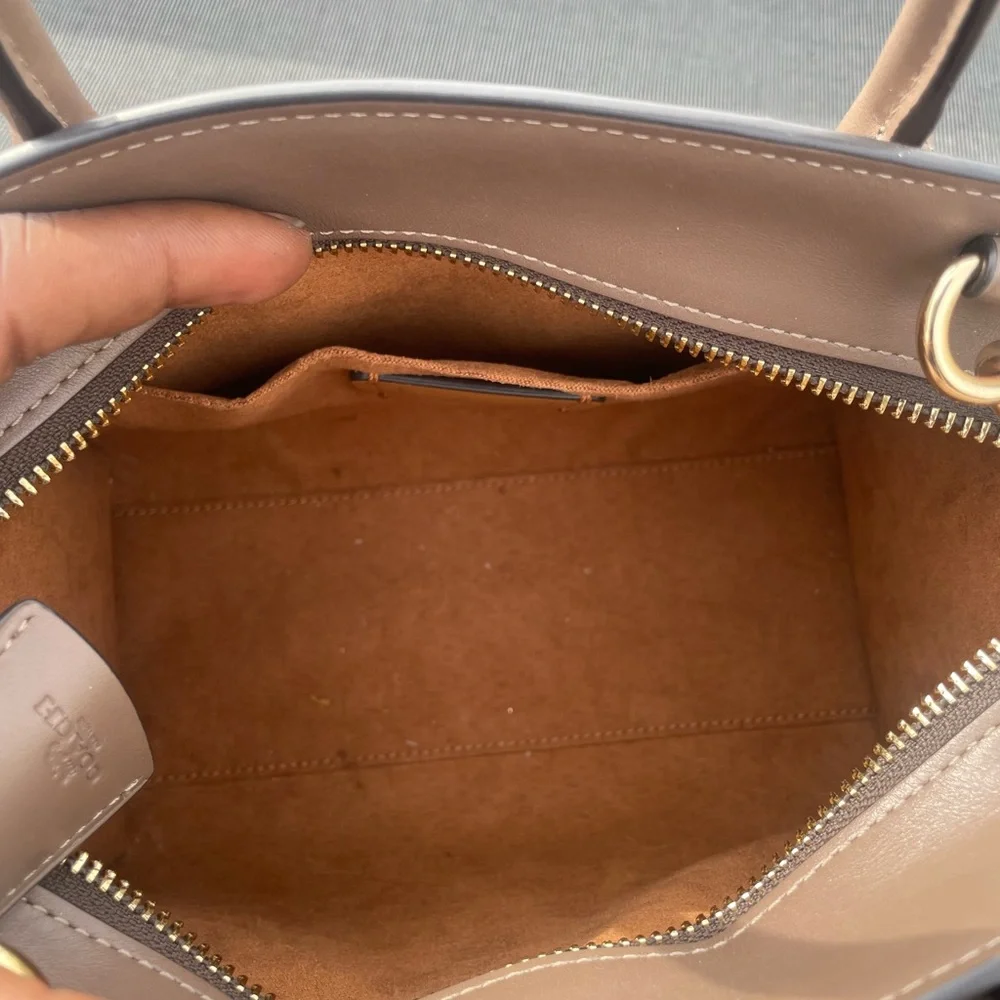 COACH Andrea Carryall Leather Bag - Picture 8 of 14